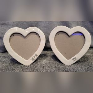 Rae Dunn Heart-Shaped Picture Frames